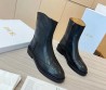 Женские кожаные ботинки Christian Dior 2023 черные