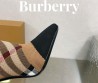 Женские текстильные сапоги Burberry 2023 на каблуке