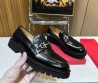 Мужские кожаные лоферы Salvatore Ferragamo 2023 черные лаковые