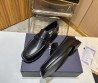 Мужские кожаные лоферы Christian Dior 2023 черные матовые