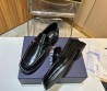 Мужские кожаные лоферы Christian Dior черные 2023