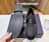 Мужские текстильные лоферы Christian Dior 2023 черные