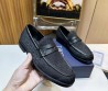 Мужские текстильные лоферы Christian Dior 2023 черные