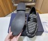 Мужские текстильные лоферы Christian Dior 2023 черно-белые
