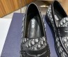 Мужские текстильные лоферы Christian Dior 2023 черно-белые