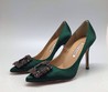 Женские туфли Manolo Blahnik Green