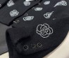 Женский жакет Chanel 2023 черный с цветами из страз