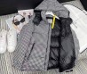 Женская пуховая куртка Moncler 2023 черно-белая гусиная лапка