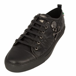 Мужские осенние кожаные ботинки Philipp Plein Skull