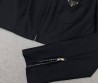 Женский костюм Prada 2023 юбка с жакетом черный