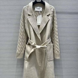 Женский кардиган-пальто Max Mara 2023 бежевый