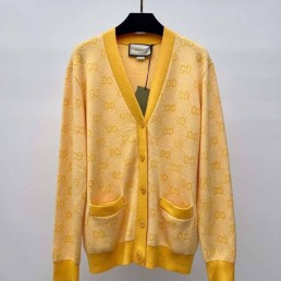 Женский кардиган Gucci 2023 желтый