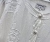 Женский шерстяной кардиган Chanel 2023 белый на пуговицах