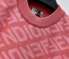 Женский костюм Fendi 2023 джемпер с юбкой розовый