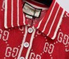 Женское платье Gucci 2023 красное с белым