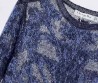 Женский джемпер Christian Dior 2023 темно-синий с вышивкой