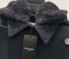 Женская куртка Saint Laurent 2023 черная с капюшоном