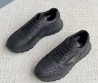 Мужские кожаные кроссовки черные Prada 2023
