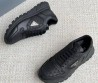 Мужские кожаные кроссовки черные Prada 2023