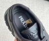 Мужские кожаные кроссовки черные Prada 2023
