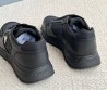 Мужские кожаные кроссовки черные Prada 2023