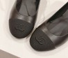 Женские кожаные туфли Chanel 2023 черные с ремешком