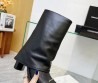Женские кожаные сапоги Alexander Wang 2023 черные на каблуке