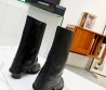 Женские кожаные сапоги Alexander Wang 2023 черные на каблуке