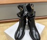 Женские кожаные сапоги Maison Margiela 2023 черные