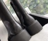 Женские кожаные сапоги Celine 2023 укороченные черные