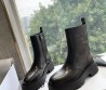 Женские кожаные сапоги Celine 2023 укороченные черные