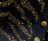 Женский костюм Balmain 2023 черный с золотым украшением