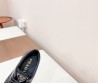 Женские кожаные ботинки Prada 2023 черные на шнурках