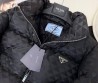 Женский пуховик Prada 2023 черный