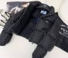 Женский пуховик Prada 2023 черный
