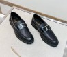 Мужские кожаные лоферы Tod's 2023 с пряжкой черные