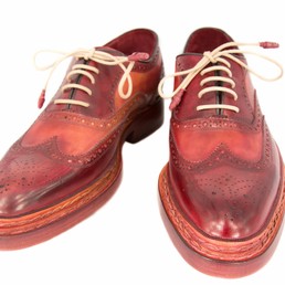 Мужские кожаные туфли Santoni Oxford Brown
