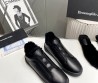 Мужские кожаные кеды Ermenegildo Zegna 2023 черные на меху