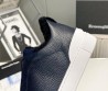 Мужские комбинированные кеды Ermenegildo Zegna 2023 темно-синие на меху