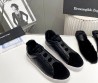Мужские комбинированные кеды Ermenegildo Zegna 2023 черные на меху