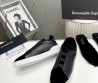 Мужские комбинированные кеды Ermenegildo Zegna 2023 черные на меху