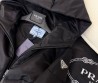 Женский пуховик Prada 2023 с поясом черный
