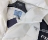 Женский пуховик Prada 2023 с поясом белый