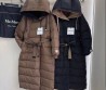 Женский двухсторонний пуховик Max Mara 2023 черно-коричневый