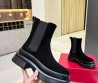 Женские замшевые ботинки Valentino 2023 черные