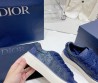 Мужские замшевые кроссовки Christian Dior 2023 синие