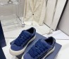 Мужские замшевые кроссовки Christian Dior 2023 синие