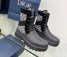 Женские комбинированные ботинки Christian Dior 2023 черные