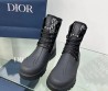 Женские комбинированные ботинки Christian Dior 2023 черные