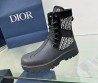 Женские комбинированные ботинки Christian Dior 2023 черные